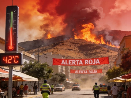 España activa avisos rojos por calor extremo: hasta 44ºC en el este Español.News