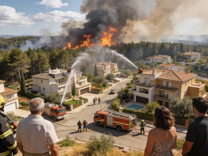 Urbanizaciones de lujo en Madrid refuerzan medidas ante el avance de incendios Español.News