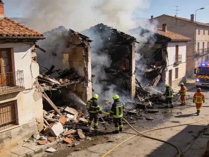 Gran incendio en nave de trasteros de Villaverde obliga a desalojar una gasolinera