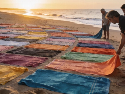 Toallas con QR sorprenden en playas de Huelva Español.News