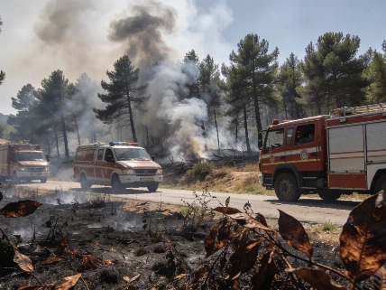 Incendio en Mont-roig del Camp obliga a cortar trenes y confinar El Casalot