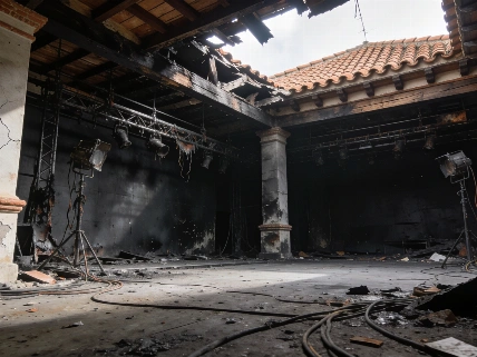 Gran columna de humo tras incendio en planta de residuos en Zaragoza