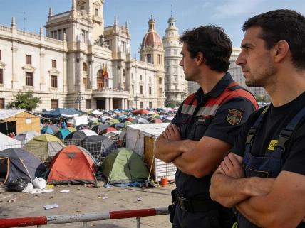 Los pirotécnicos exigen liberar la plaza del Ayuntamiento para la mascletà Español.News