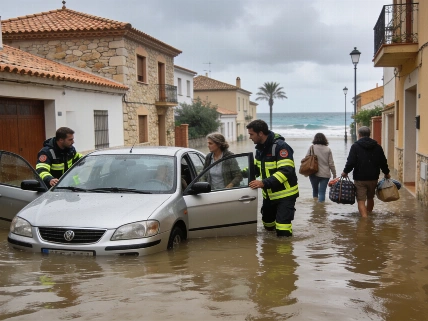 Evacuaciones y daños tras lluvias torrenciales en la Costa Daurada Español.News