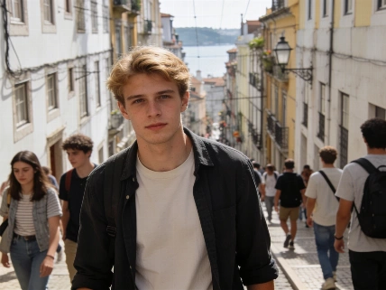 El príncipe Sverre Magnus llama princesa a la infanta Sofía en Lisboa