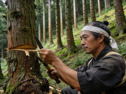 El arte japonés de recolectar madera sin talar árboles Español.News