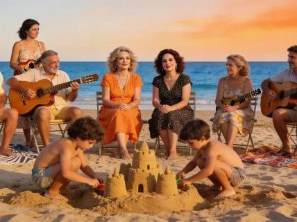 La familia Flores vive un verano especial en Cádiz con nuevas generaciones Español.News