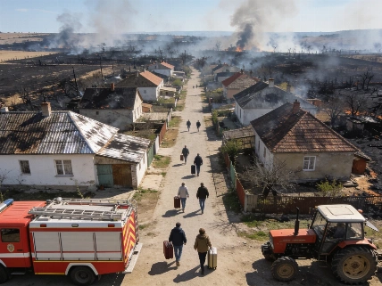 Regresan los vecinos desalojados tras el incendio de Orés Español.News