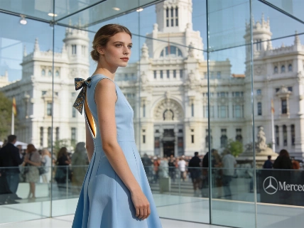 El azul pastel de Leonor marca un giro en la moda española