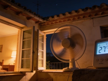 AEMET alerta: el calor nocturno cambia cómo ventilar la casa