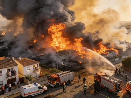 Más de 20.000 personas confinadas por el incendio en la Sierra Oeste Español.News
