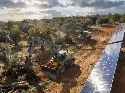 Arrancan un bosque reforestado en Valencia para instalar una planta solar