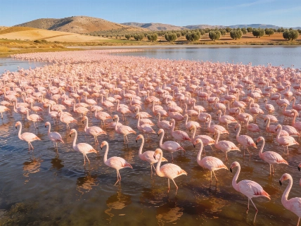 El mayor refugio de flamencos rosas en España Español.News