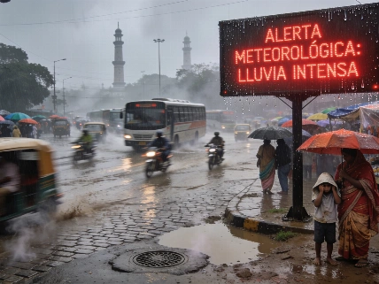 Lluvias moderadas y alerta amarilla en Delhi tras subida de temperaturas Español.News