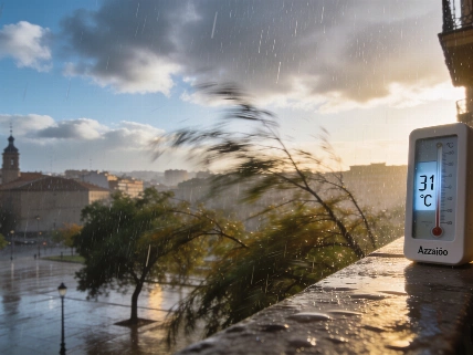 Descenso de temperaturas y lluvias débiles marcan el sábado en Zaragoza Español.News