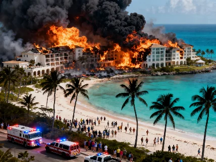 Incendio en hotel de lujo en República Dominicana deja una turista fallecida