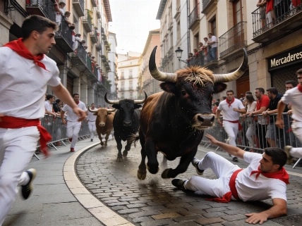 Pánico y tensión en el cuarto encierro de San Fermín 2026