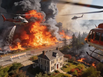 Incendio en la Bisbal d’Empordà obliga a confinar a 150 menores