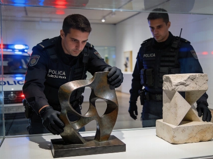 Detenidos dos sospechosos tras el robo de esculturas en galerías de Barcelona