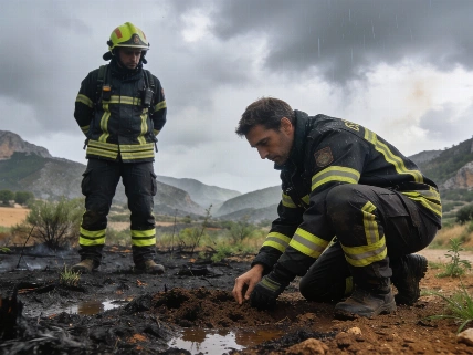 Rayos desatan incendios en zonas rurales de Valencia y Alicante
