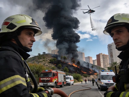 Incendio en Lozoyuela activa el nivel 1 de emergencia en Madrid