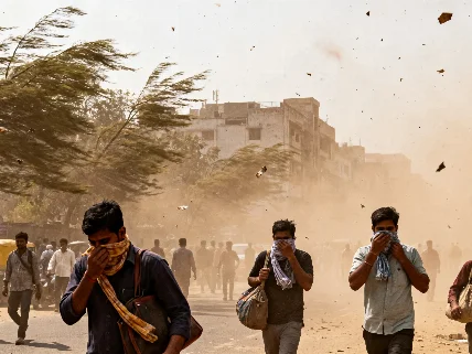 En Delhi se registraron ráfagas de hasta 111 km/h y en Kerala emitieron alerta naranja
