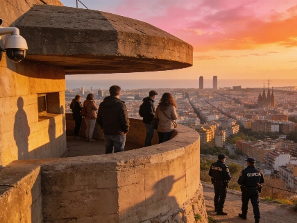 Barcelona planea cámaras en los búnkeres del Carmel ante el aumento de visitantes
