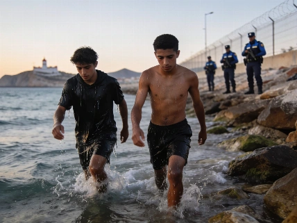 Aumentan los cruces irregulares en la frontera de Ceuta Español.News