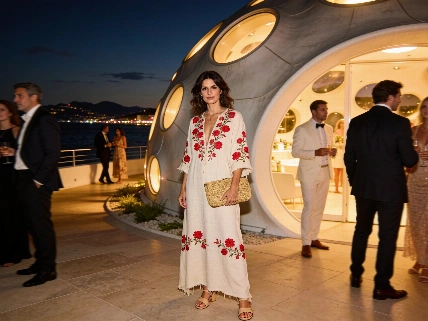 Tamara Falcó deslumbra en Cannes con un vestido propio agotado