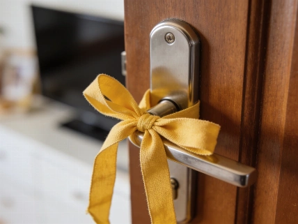 El lazo amarillo en la puerta: símbolo o superstición