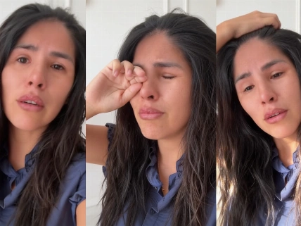 Isa Pantoja se emociona en Barajas al despedirse de Asraf Beno
