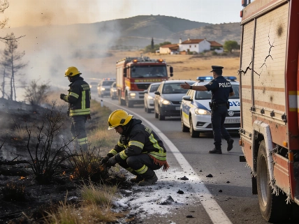 Incendio en Navas de San Antonio obliga a cortar la N-VI y desviar la AP-6 Español.News