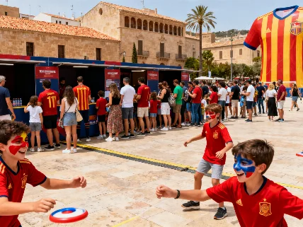 Passeig des Born se convierte en epicentro del fútbol femenino antes del partido decisivo