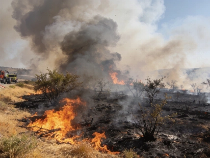 El incendio en Cinco Villas supera 7.600 hectáreas y fuerza evacuaciones masivas Español.News