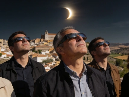 El eclipse deja imágenes únicas en varias regiones de España Español.News