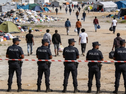 La Policía dispersa un asentamiento de migrantes en Ceuta con disparos al aire Español.News