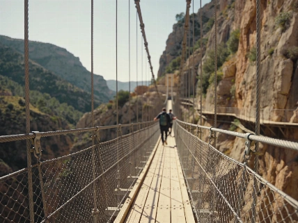 El nuevo puente del Caminito del Rey reduce el calor y el esfuerzo Español.News