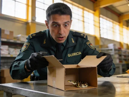 La empresa de correos en Beriosar no sabía del transporte de un animal vivo
