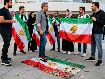 Prohibición de banderas y protestas de iraníes frente al estadio en EE.UU. durante el partido contra Nueva Zelanda Español.News