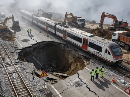 Rodalies restablece la circulación en la R2 Nord tras el socavón de Vallbona Español.News