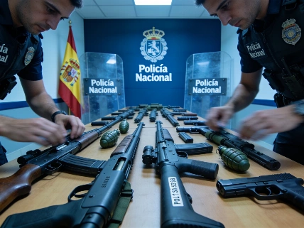 Desmantelada en Málaga una red con arsenal de armas de guerra y drogas Español.News