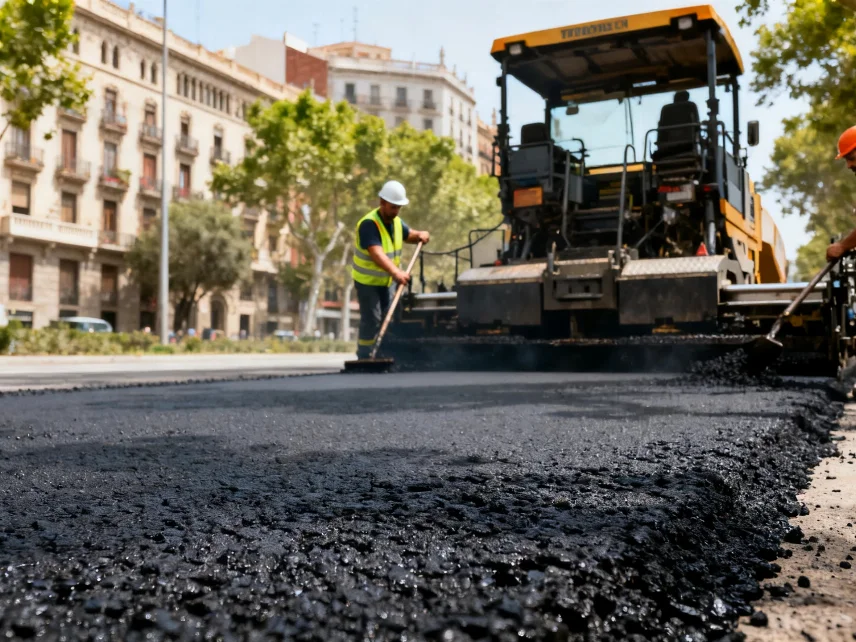 Barcelona prueba asfalto hecho de huesos de aceituna: experimento ecológico en las calles de la ciudad Español.News