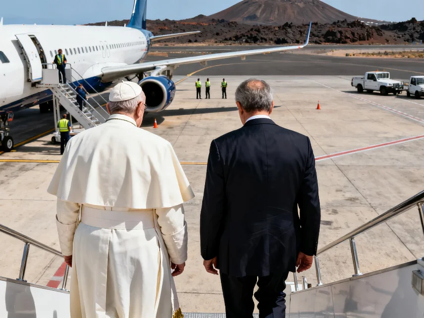 El rey de España ofreció su avión al Pontífice tras un fallo técnico Español.News