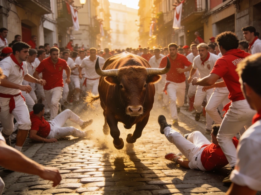 Un encierro masificado de San Fermín deja una cornada y ocho heridos Español.News