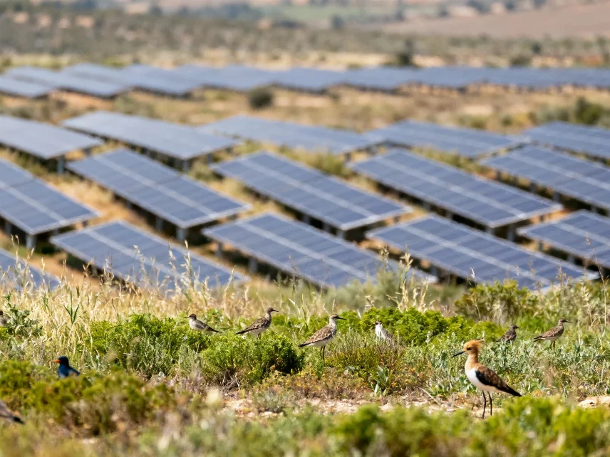Efecto inesperado: cómo las plantas solares transforman el ecosistema Español.News