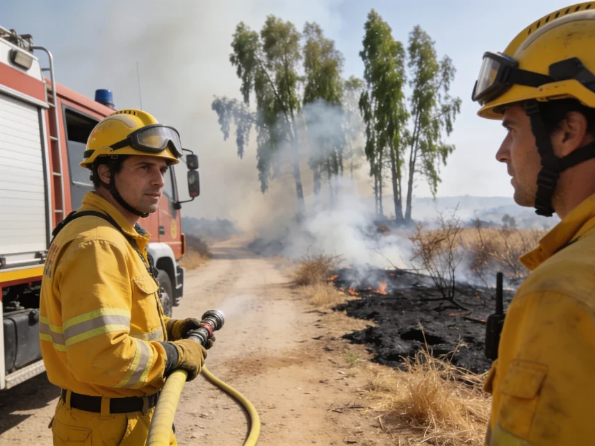 El incendio en la zona de Sanaüja fuera de control afecta terrenos agrícolas Español.News