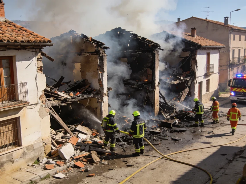 Gran incendio en nave de trasteros de Villaverde obliga a desalojar una gasolinera Español.News