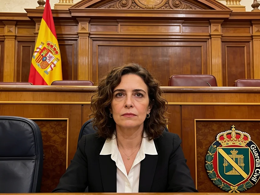 Mercedes González, bajo foco por su pasado político antes de liderar la Guardia Civil Español.News