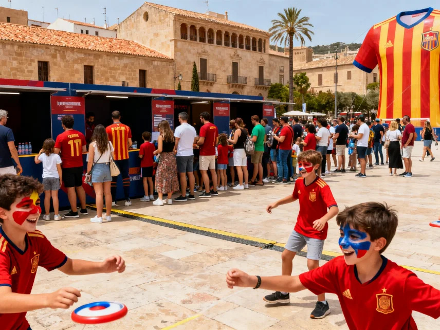 Passeig des Born se convierte en epicentro del fútbol femenino antes del partido decisivo Español.News
