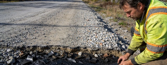 Una carretera en Maine desafía el hielo con neumáticos reciclados © espanol.news